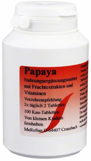 Papaya Kautabletten