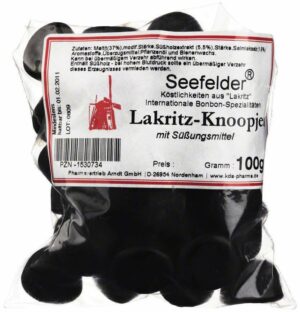 Seefelder Lakritz-Knoopjes Zuckerfrei Kda 100 G Beutel