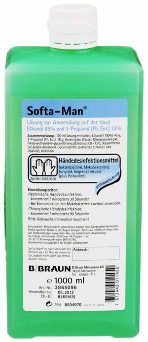 Softa Man Spenderflasche 1000 ml Lösung