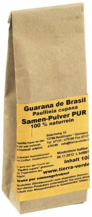 Guarana Pulver 100 G Pulver