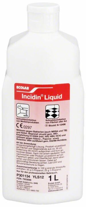 Incidin Liquid Flächendesinfektion Spray 1 Liter