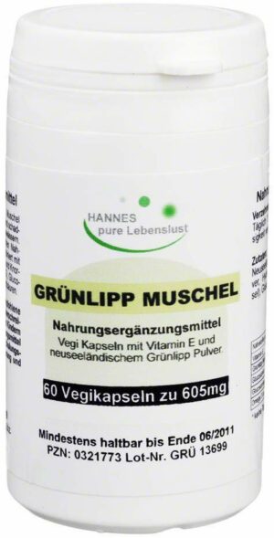 Grünlipp Muschel Kapseln