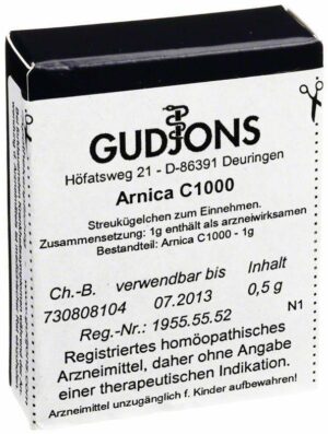 Arnica C 1000 Einzeldosis Globuli