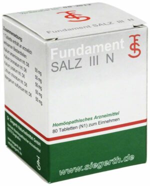 Fundament Salz Iii N Tabletten