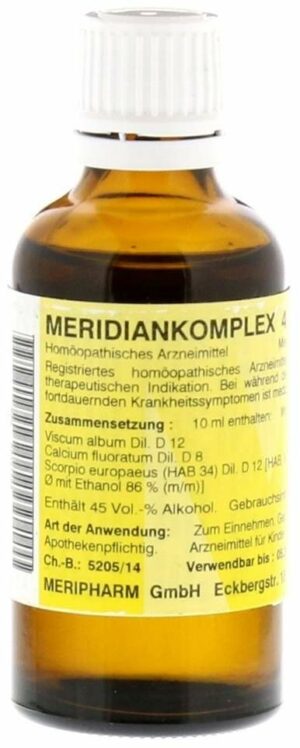 Meridiankomplex 4 Tropfen zum Einnehmen