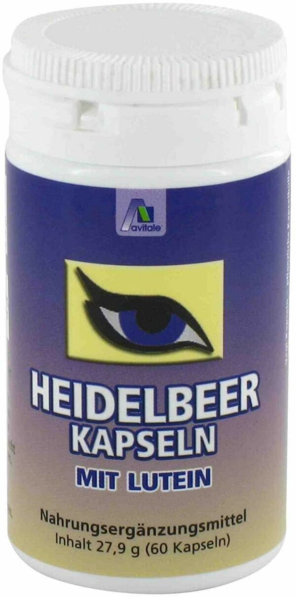 Heidelbeer Kapseln + Lutein + Vitamin C und E 60 Kapseln