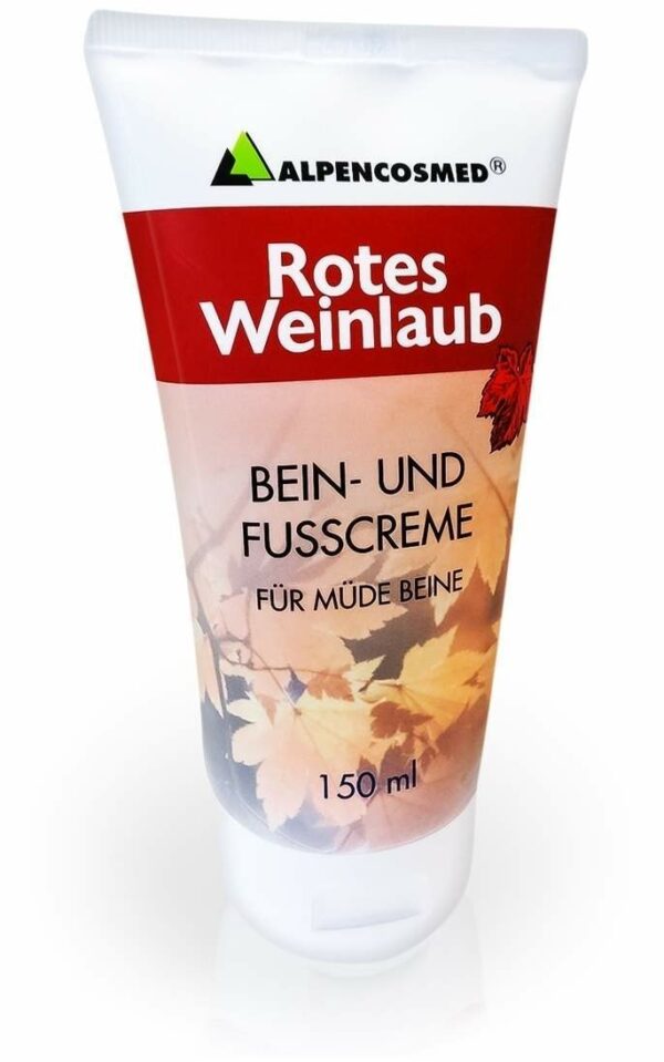 Alpencosmed Rotes Weinlaub Bein- und Fußcreme 150 ml