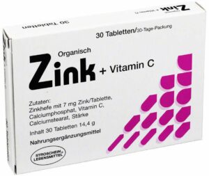 Zink Organisch+vitamin C Tabletten