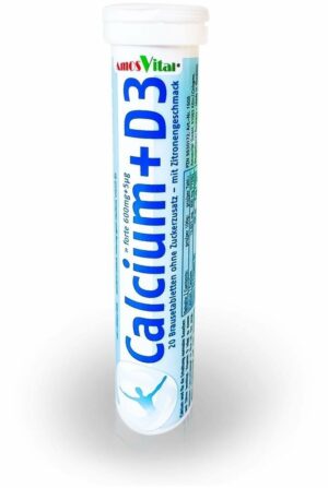 Calcium 600 mg + Vitamin D3 5µg Amosvital Brauset
