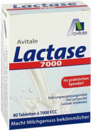 LACTASE 7.000 FCC im Spender 80 Tabletten