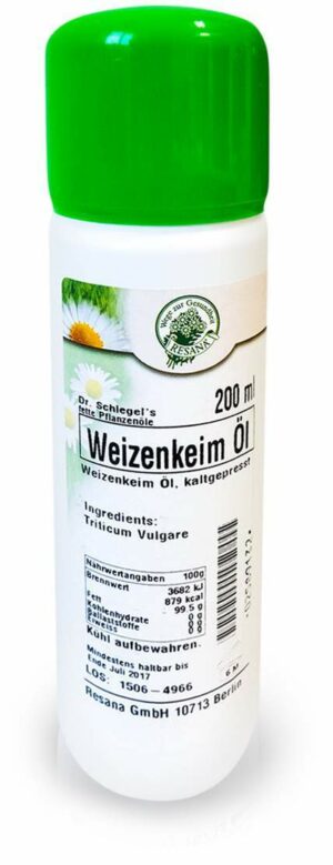 Weizenkeim Öl Kaltgewonnen 200 ml Öl