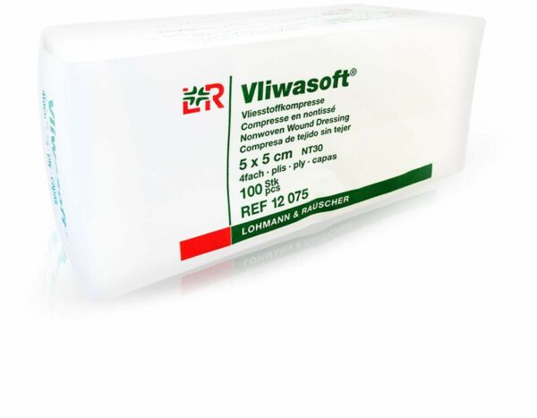 Vliwasoft Vlieskompressen 5x5cm 4-Lagig Gig