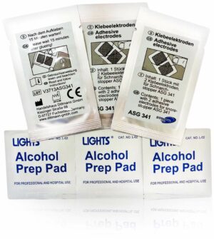 Elektroden Ersatz Pads 3x2 Stück +3 Alkohol pads