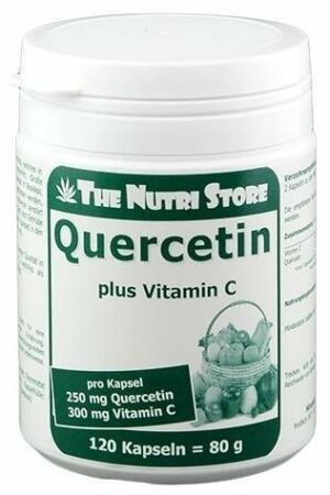 Quercetin 250 mg Plus Vitamin C 300 mg 120 Kapseln