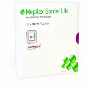 Mepilex Border Lite 5 Schaumverbände 10 X 10 cm Steril