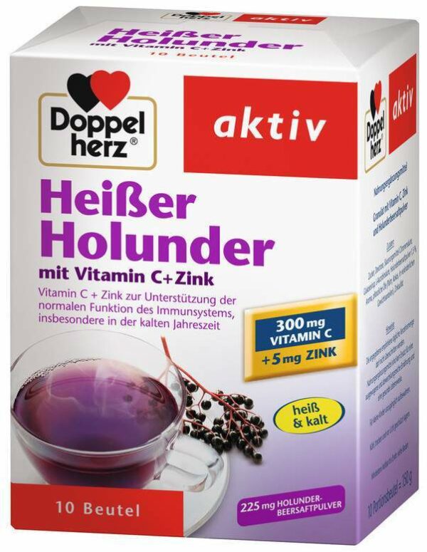 Doppelherz Heisser Holunder mit Vitamin C und Zink Granulat 10 Beutel