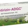 Cetirizin ADGC Antiallergikum 20 Filmtabletten