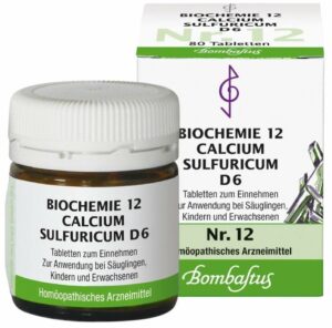 Biochemie Nr.12 Calcium Sulfuricum D6 80 Tabletten
