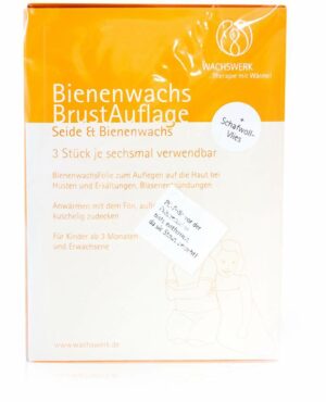 Bienenwachs Brustauflage Schaf - Woll - Vlies Wachswerk 3 Stück