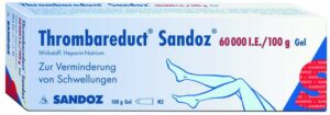 Thrombareduct Sandoz 60.000 I.E. Gel 100 g