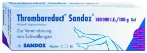 Thrombareduct Sandoz 180.000 I.E. 100 G Gel