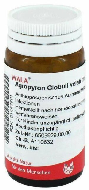 Wala Agropyron Globuli Velati 20 G