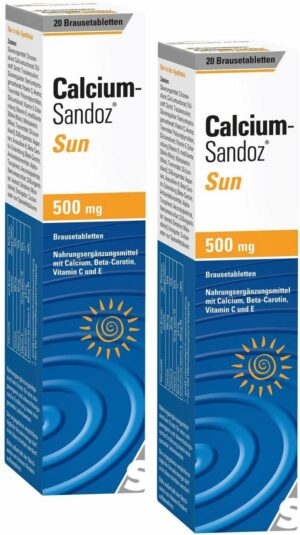Calcium Sandoz Sun 2 x 20 Brausetabletten