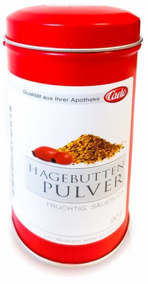 Hagebutten Pulver Caelo Hv Packung Blechdose 90 G