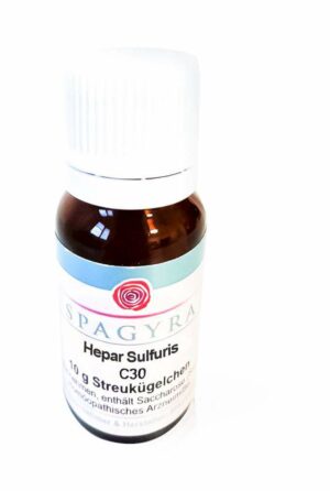 Hepar Sulfuris C 30 10 G Globuli Spagyra