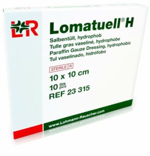 Lomatuell H Salbentüll 10 X 10 cm Steril Cpc 10 Verbände