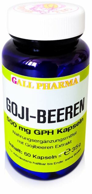 Goji Beeren 500 mg Gph 60 Kapseln