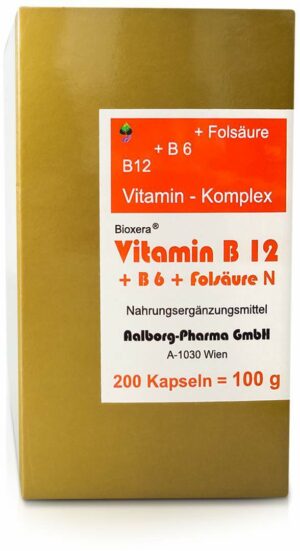 Vitamin B12 + B6 + Folsäure Komplex N Kapseln 200  Kapseln