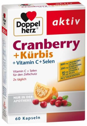 Doppelherz Cranberry + Kürbis 60 Kapseln