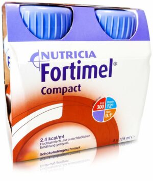 Fortimel Compact 2.4 Schokoladengeschmack 4 X 125 ml Flüssigkeit