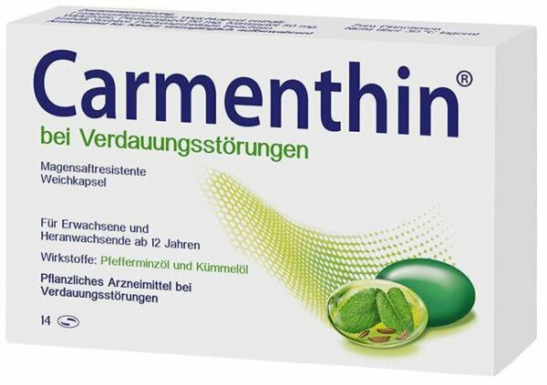 Carmenthin bei Verdauungsstörungen 14 Magensaftresistente Kapseln