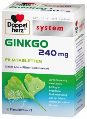 Doppelherz Ginkgo 240 mg System 120 Filmtabletten