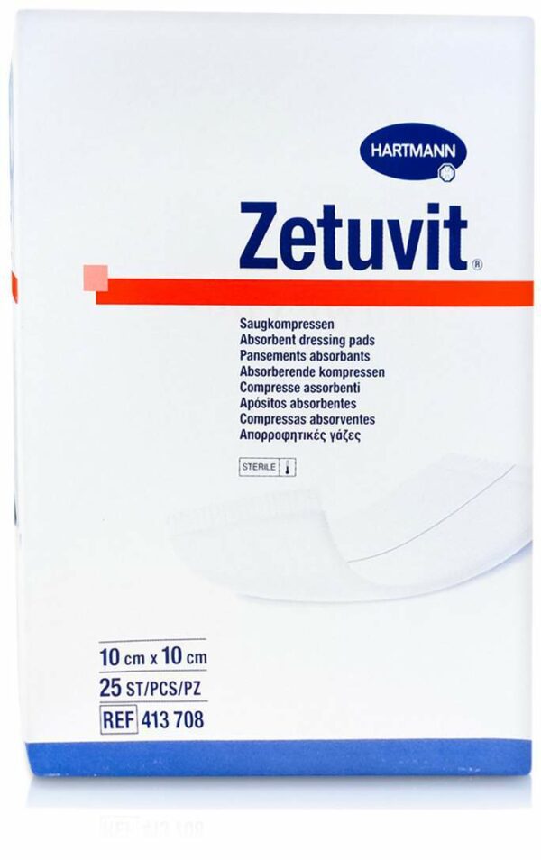 Zetuvit Saugkompresse Steril 10 X 10 cm Cpc 25 Kompressen