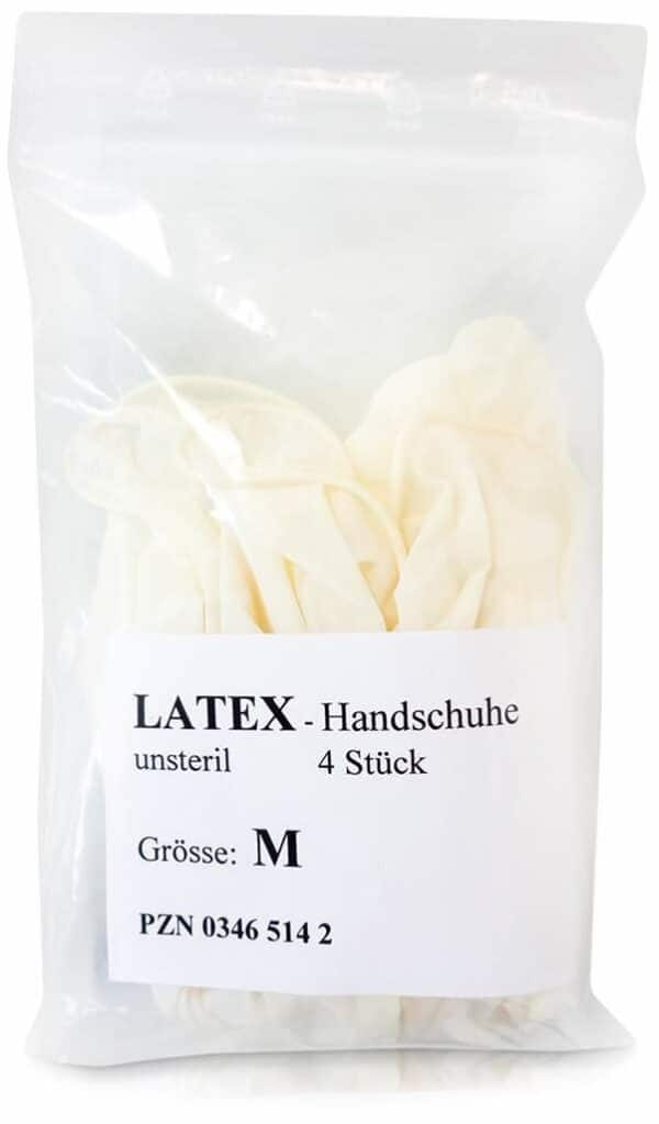 Handschuhe Einmal Latex Unsteril Mittel 4 Stück