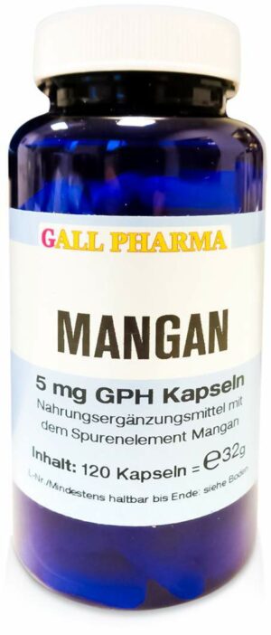 Mangan 5 mg Gph 120 Kapseln