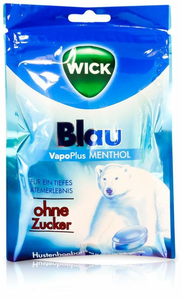 Wick Blau Menthol Bonbons Ohne Zucker Beutel 72 G Bonbons