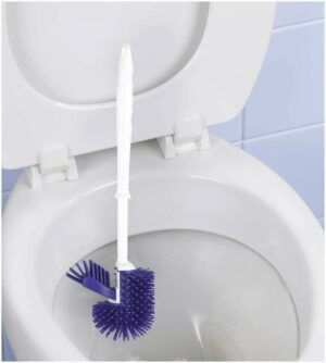 Silikon WC-Bürste mit Randreiniger