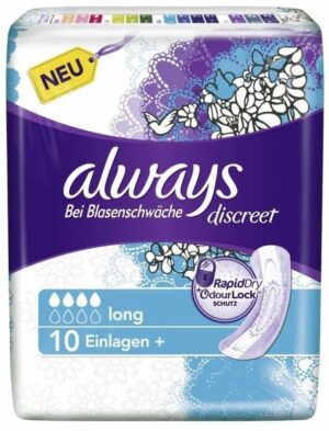 Always discreet long 10 Einlagen