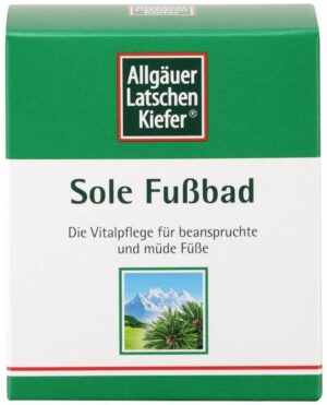 Allgäuer Latschenkiefer Sole Fußbad 10 x 10 g