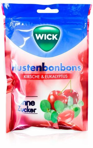 Wick Wildkirsche & Eukalyptus 72 G Bonbons Ohne Zucker