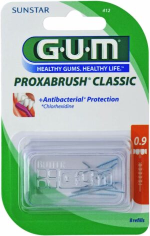 Gum Proxabrush Ersatzbürsten Kerze 8 Aufsätze
