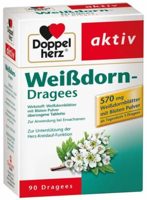 Doppelherz Weißdorn Dragees 90 Überzogene Tabletten