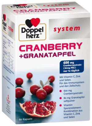 Doppelherz Cranberry + Granatapfel System Kapseln  60  Kapseln