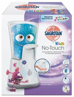 Sagrotan Kids No - Touch Seifenspender + Nachfüller Entdeckerpower 1 Set