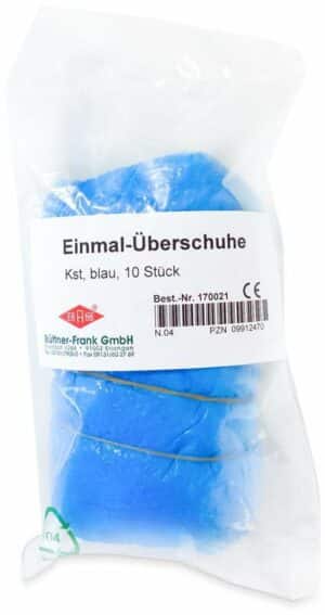 Einmal Überschuhe Kunststoff Blau 10 Stück