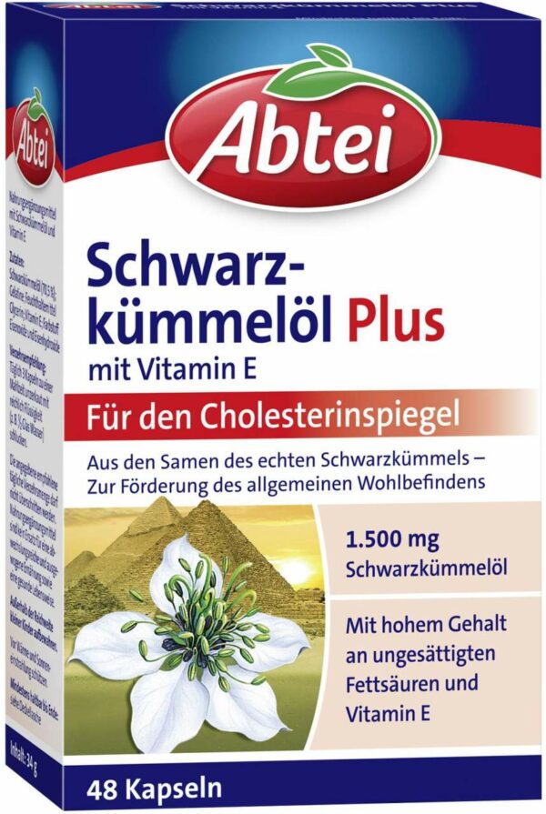 Abtei Schwarzkümmelöl Plus Kapseln 48 Kapseln